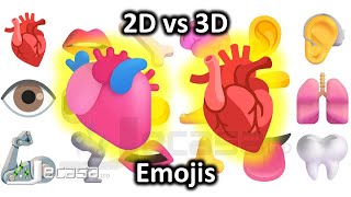 Emoji Meanings, 2D vs 3D Emojis, Part 4 - Body Parts | Noto vs Fluent Emojis | Learning English