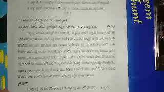 S-A-1-8CLASS (CCE) TELUGU question PAPER 2019 TS GOVERNMENT