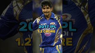 JASPRIT BUMRAH IPL SALARY 💙 #ipl #jaspritbumrah #viral #sports #shorts #shortvideo #iplsalary #mi