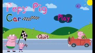 💝Pepa Pig Car Race I Kids Play Game