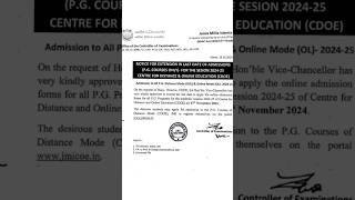 #Admission form of all PG programs  2024-25*