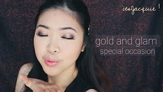 Glam Gold Eye Make Up  | itsJacquie !