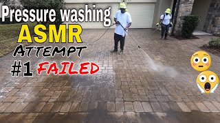 I went to sleep 💤 making this ASMR pressure washing video FAIL #1 (Slow Motion)