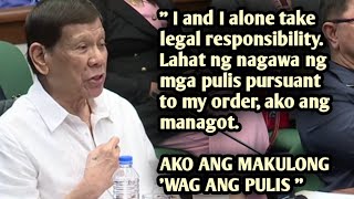 DUTERTE: AKO ANG MAKULONG WAG YUNG PULIS