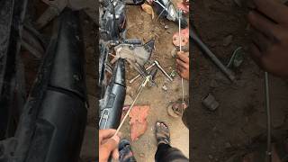 Honda Unicorn 150 Rear Brake Rode Changing | Helping Mechanic To Find Nut Bolts 😀 #fun #memories