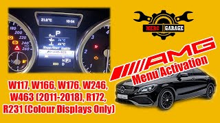 IC172 AMG Activation - W117, W166, W176, W246, W463 (2011-2018), R172, R231 (Colour Displays Only)