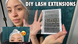 DIY Lash Extensions *amazon products* *at home*