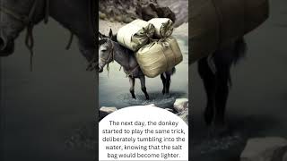 Donkey and Salt Seller | Kids Story Short | Read Aloud with music and illustration