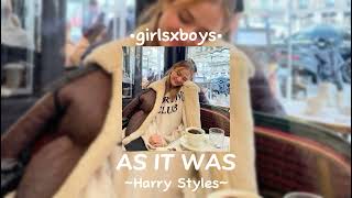 AS IT WAS // Harry Styles // speed up 🎂🆕