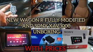 NEW WAGON R Lxi FULLY MODIFIED with Prices | SONY XAV 3000 | GEAR LOCK AND MANY MORE