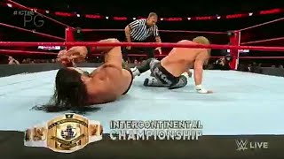 Seth rollins vs Dolph Ziggler intercontinental championship match WWE Monday Night Raw 26 Nov 2018