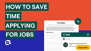 How To Save Time Applying for Jobs