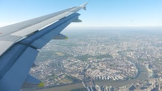 Swiss Airbus A319 ✈ Scenic Landing at London Heathrow Airport