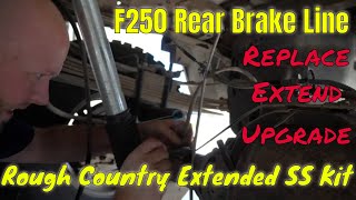 F250 Rear Brake Line Upgrade Replacement DIY How To