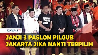 FULL Janji RK Suswono, Dharma Kun, Pramono Rano Jika Nanti Terpilih jadi Gubernur dan Wagub