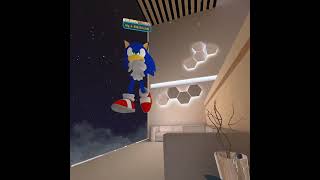 Cyber meets with modern sonic and gives him a house tour in vr chat