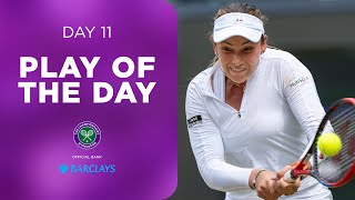 Donna Vekic Saves Match Point With Epic Rally! | Play of the Day presented by Barclays