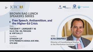 Free Speech, Antisemitism, and the Higher Ed Crisis