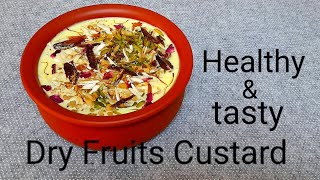 Healthy & Creamy Dryfruits Custard Recipe in Tamil/Custard Recipe/Desserts/Kids Healthy Recipes