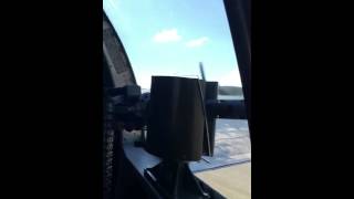 B17 - Take Off from waist gunner seat