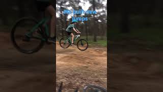 The new 8 foot gap jump #mtb #shorts #trending #skills