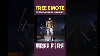 OMG !😲 15 AUGUST FREE EMOTE सबको मिलेगा 😲 || #freefire #shorts #gamingshorts #freeemote