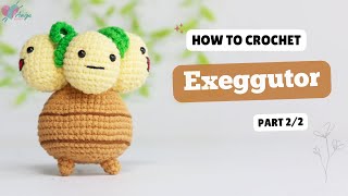 #564 | Exeggutor (2/2) | Keychains | Crochet Pokémon Amigurumi | Free Pattern | Amiguworld