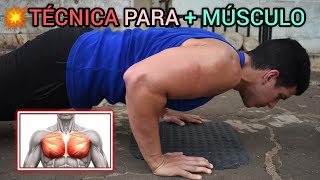 LLEVA Tus FLEXIONES a Otro NIVEL Con ÉSTO! | Hipertrofia - Pecho | Técnica De Alta Intensidad | Push