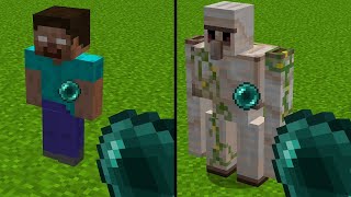 whats inside herobrine ? whats inside iron golem ?