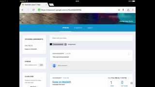 Assessing work using Google Classroom in Chrome on your iPad