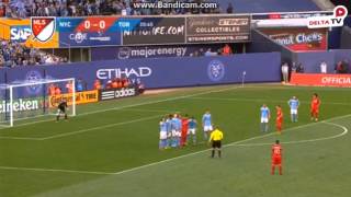 Sebastian Giovinco Free-Kick - New York City vs. Toronto FC - MLS - 13.03.2016