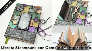 Libreta Steampunk con Compartimento Secreto 🤯⚙️ Reciclando varios materiales! ♻️