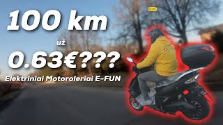 Naujiena Lietuvoje 🔋🛵E-Fun Elektriniai Motoroleriai