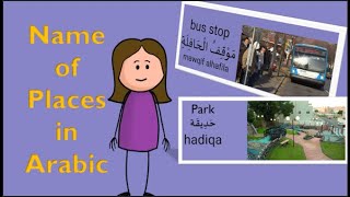 Names of Places in the City in Arabic