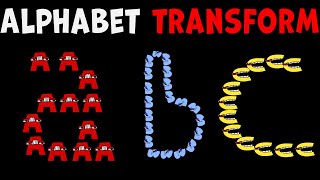 Alphabet Lore But Baby Snakes Transform A to L