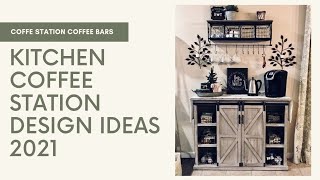 Beautiful kitchen coffee station design ideas 2021 | Coffee station Coffee bars ☕