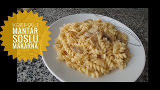 KREMALI MANTAR SOSLU (fusilli) MAKARNA.