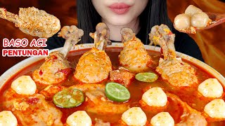 ASMR BASO ACI SEGEDE PAHA AYAM KUAH MERCON @nyakrekbasoaci | ASMR INDONESIA