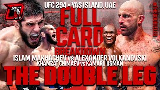 UFC 294 Makhachev vs. Volkanovski 2 Full Card Breakdown - The Double Leg MMA Show