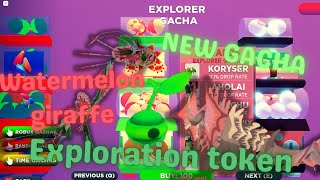 NEW GACHA | NEW creatures |Watermelon Giraffe | Exploration token | CoS update in 1 minute