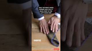 How to fold pocket square folding pocket square folding easy #pocketsquare #shorts #coat #dressup