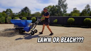 Making HUGE improvements before winter!!! // late summer reno pt 2 core aeration and sand top dress