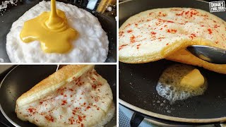 SUPER Fluffy Omelet | Fluffy Omelet with Butter | Super Fluffy Souffle Omelette | Sponge Egg Omelet