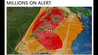 LIVE 4K End Of Georgia Severe Weather - Stockbridge, GA (April 3, 2024)