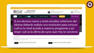 Tutorial uso de la web CUI Centro Universitario de Idiomas