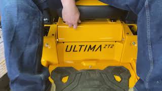 How to adjust the seat on a Cub Cadet Zero Turn Mower