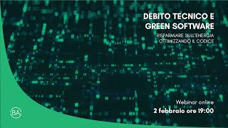 Debito Tecnico e Green Software