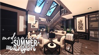 Bloxburg | Modernized Summer Artists Mansion | Roblox | House Build