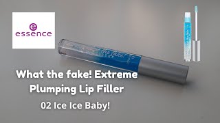 ESSENCE WHAT THE FAKE! EXTREME PLUMPING LIP FILLER 02 ICE ICE BABY!/ Let's Swatch It