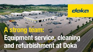 A strong team: Equipment service, cleaning and refurbishment at Doka